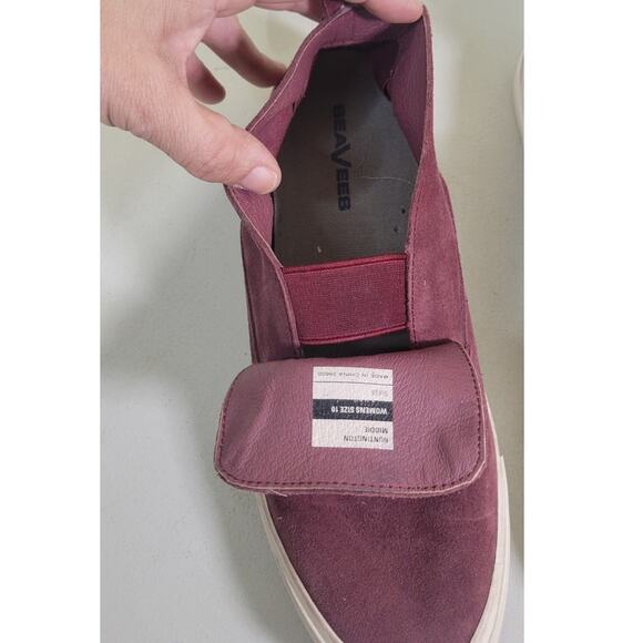 SeaVees Huntington Middie Shoes Mens Size 10 Suede Slip On Maroon Shoes Casual - Picture 9 of 11